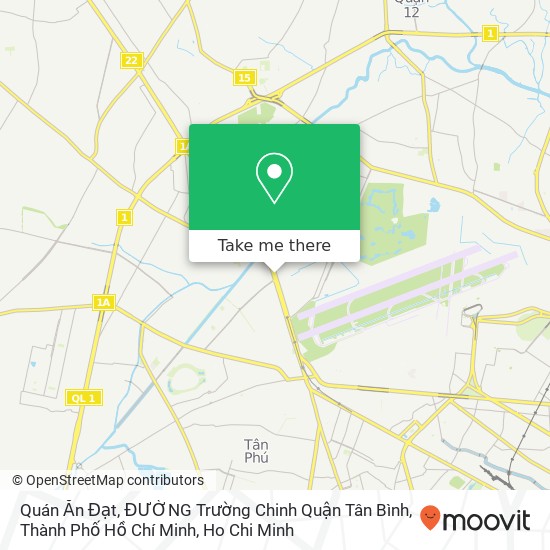 Quán Ăn Đạt, ĐƯỜNG Trường Chinh Quận Tân Bình, Thành Phố Hồ Chí Minh map