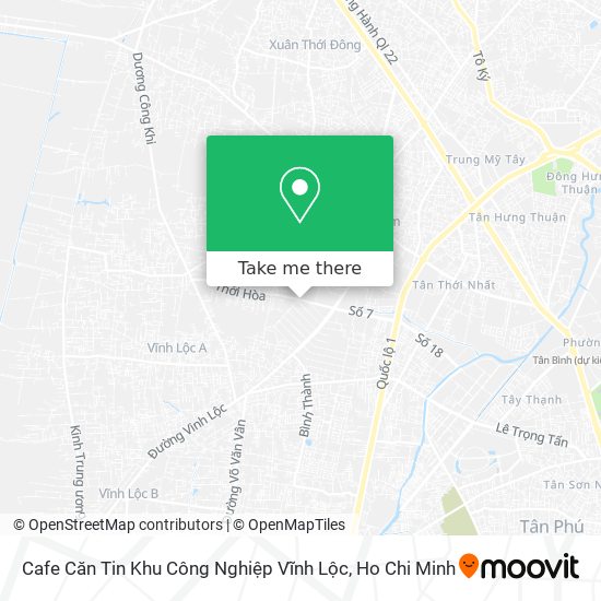 Cafe Căn Tin Khu Công Nghiệp Vĩnh Lộc map