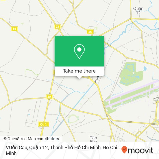 Vườn Cau, Quận 12, Thành Phố Hồ Chí Minh map