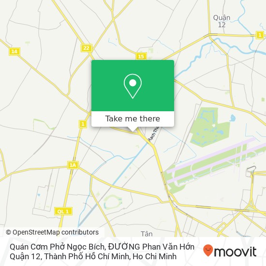 Quán Cơm Phở Ngọc Bích, ĐƯỜNG Phan Văn Hớn Quận 12, Thành Phố Hồ Chí Minh map