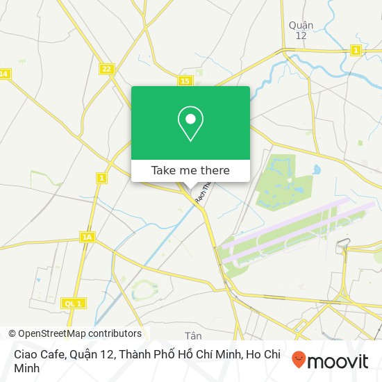 Ciao Cafe, Quận 12, Thành Phố Hồ Chí Minh map