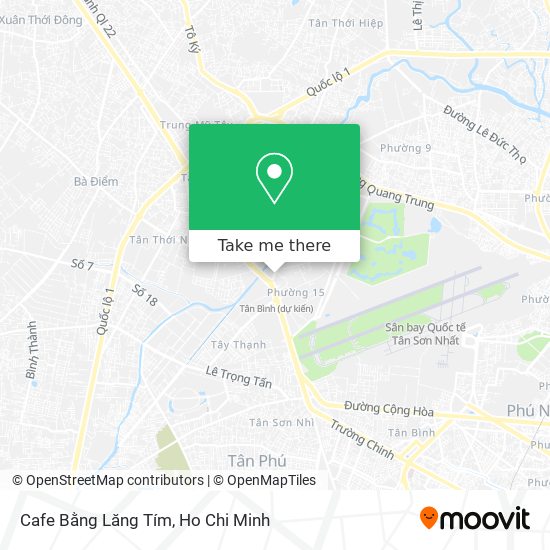 Cafe Bằng Lăng Tím map