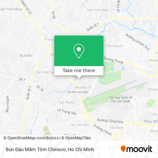 Bún Đậu Mắm Tôm Chinsoo map