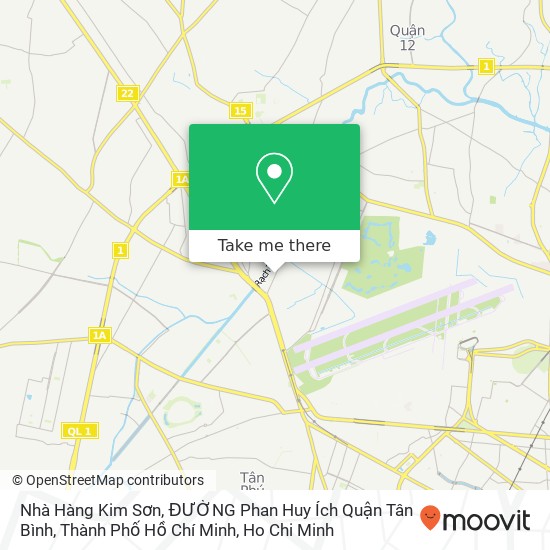 Nhà Hàng Kim Sơn, ĐƯỜNG Phan Huy Ích Quận Tân Bình, Thành Phố Hồ Chí Minh map