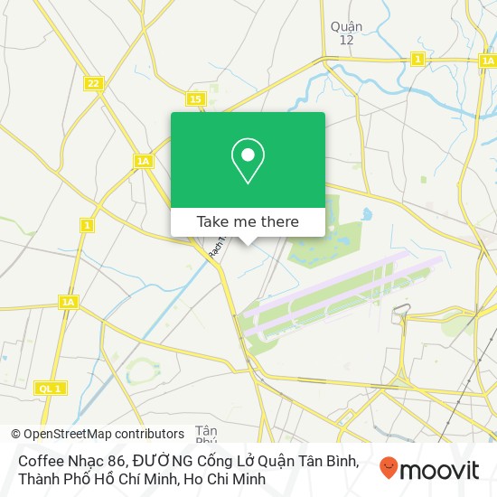 Coffee Nhạc 86, ĐƯỜNG Cống Lở Quận Tân Bình, Thành Phố Hồ Chí Minh map