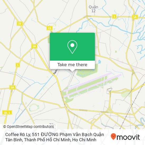 Coffee Rô Ly, 551 ĐƯỜNG Phạm Văn Bạch Quận Tân Bình, Thành Phố Hồ Chí Minh map