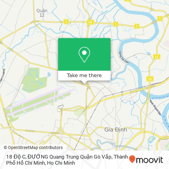 18 Độ C, ĐƯỜNG Quang Trung Quận Gò Vấp, Thành Phố Hồ Chí Minh map