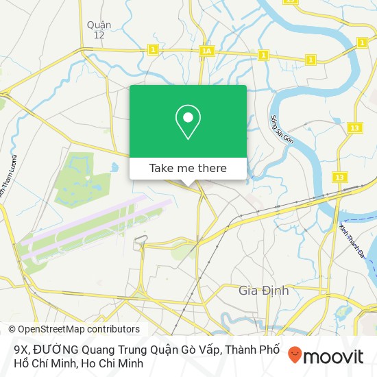 9X, ĐƯỜNG Quang Trung Quận Gò Vấp, Thành Phố Hồ Chí Minh map