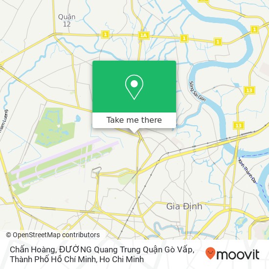 Chấn Hoàng, ĐƯỜNG Quang Trung Quận Gò Vấp, Thành Phố Hồ Chí Minh map