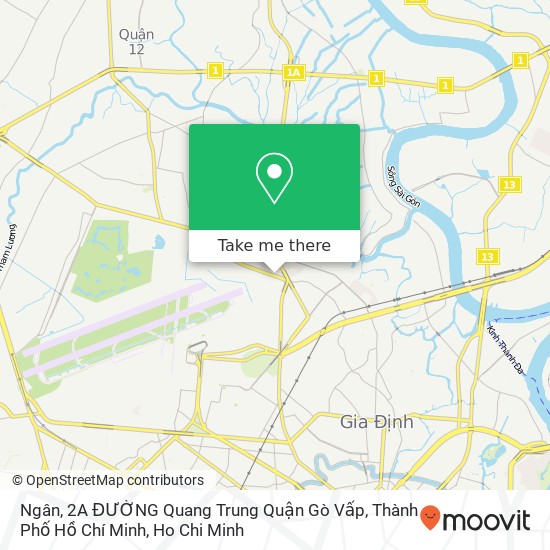Ngân, 2A ĐƯỜNG Quang Trung Quận Gò Vấp, Thành Phố Hồ Chí Minh map