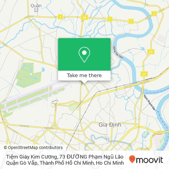 Tiệm Giày Kim Cương, 73 ĐƯỜNG Phạm Ngũ Lão Quận Gò Vấp, Thành Phố Hồ Chí Minh map