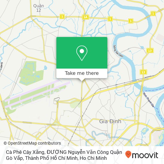 Cà Phê Cây Xăng, ĐƯỜNG Nguyễn Văn Công Quận Gò Vấp, Thành Phố Hồ Chí Minh map