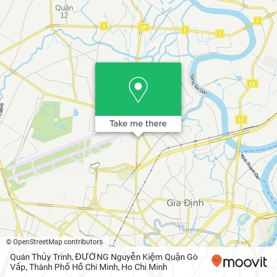 Quán Thủy Trinh, ĐƯỜNG Nguyễn Kiệm Quận Gò Vấp, Thành Phố Hồ Chí Minh map