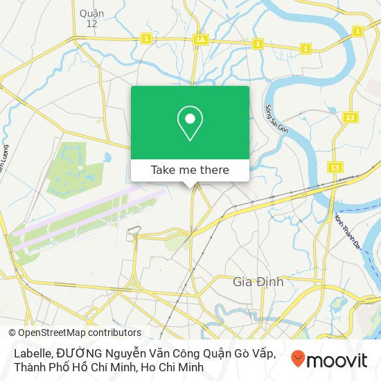 Labelle, ĐƯỜNG Nguyễn Văn Công Quận Gò Vấp, Thành Phố Hồ Chí Minh map