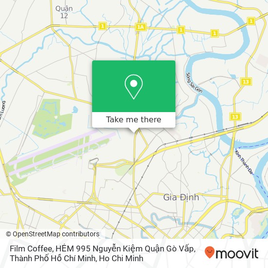 Film Coffee, HẺM 995 Nguyễn Kiệm Quận Gò Vấp, Thành Phố Hồ Chí Minh map