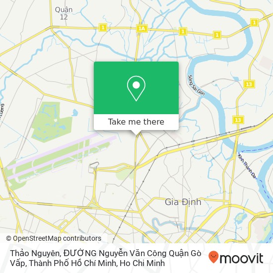Thảo Nguyên, ĐƯỜNG Nguyễn Văn Công Quận Gò Vấp, Thành Phố Hồ Chí Minh map