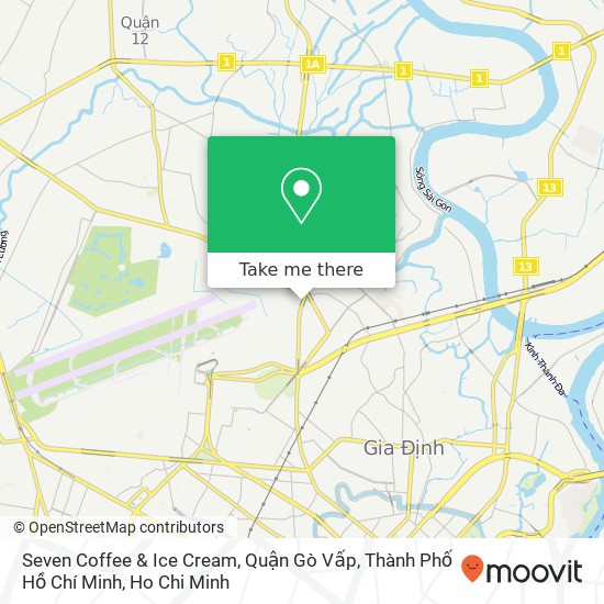 Seven Coffee & Ice Cream, Quận Gò Vấp, Thành Phố Hồ Chí Minh map