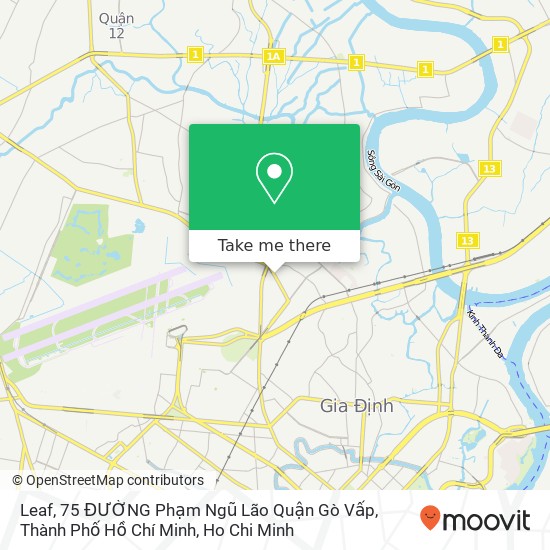 Leaf, 75 ĐƯỜNG Phạm Ngũ Lão Quận Gò Vấp, Thành Phố Hồ Chí Minh map