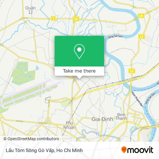 Lẩu Tôm Sông Gò Vấp map
