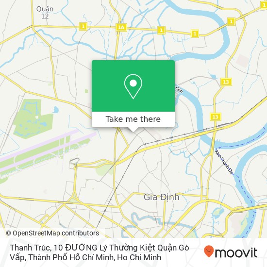 Thanh Trúc, 10 ĐƯỜNG Lý Thường Kiệt Quận Gò Vấp, Thành Phố Hồ Chí Minh map