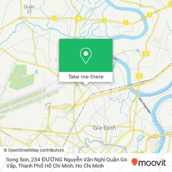 Song Son, 254 ĐƯỜNG Nguyễn Văn Nghi Quận Gò Vấp, Thành Phố Hồ Chí Minh map