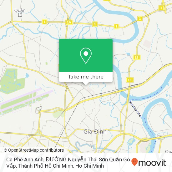 Cà Phê Anh Anh, ĐƯỜNG Nguyễn Thái Sơn Quận Gò Vấp, Thành Phố Hồ Chí Minh map