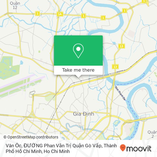 Vân Ốc, ĐƯỜNG Phan Văn Trị Quận Gò Vấp, Thành Phố Hồ Chí Minh map