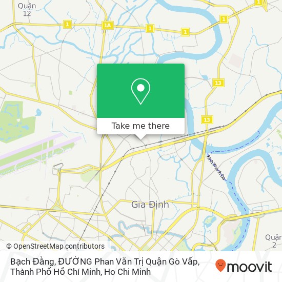 Bạch Đằng, ĐƯỜNG Phan Văn Trị Quận Gò Vấp, Thành Phố Hồ Chí Minh map