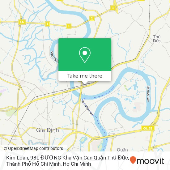 Kim Loan, 98L ĐƯỜNG Kha Vạn Cân Quận Thủ Đức, Thành Phố Hồ Chí Minh map