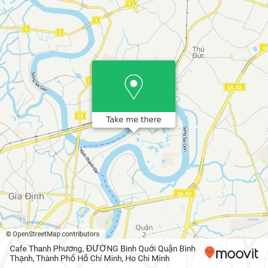Cafe Thanh Phương, ĐƯỜNG Bình Quới Quận Bình Thạnh, Thành Phố Hồ Chí Minh map