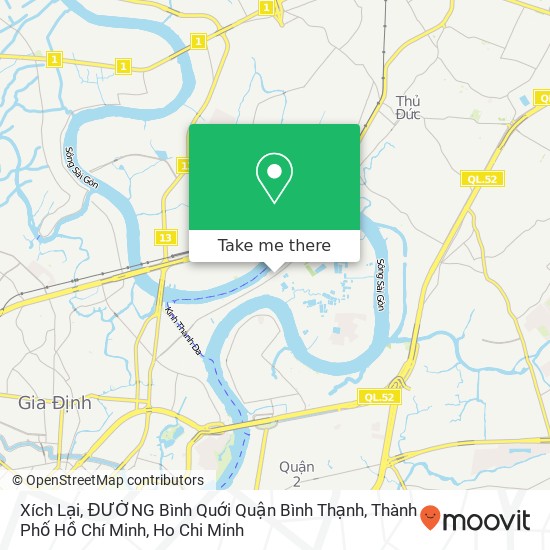 Xích Lại, ĐƯỜNG Bình Quới Quận Bình Thạnh, Thành Phố Hồ Chí Minh map