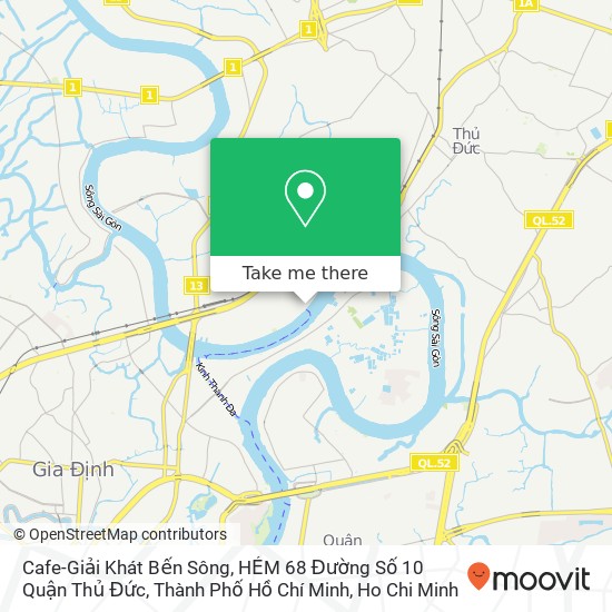 Cafe-Giải Khát Bến Sông, HẺM 68 Đường Số 10 Quận Thủ Đức, Thành Phố Hồ Chí Minh map