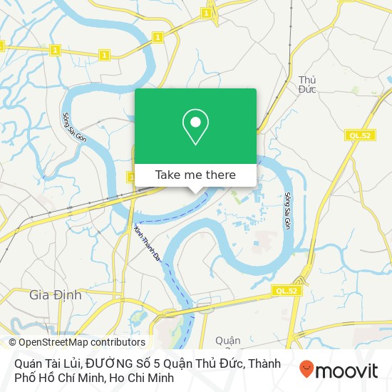 Quán Tài Lủi, ĐƯỜNG Số 5 Quận Thủ Đức, Thành Phố Hồ Chí Minh map