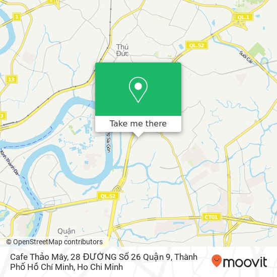 Cafe Thảo Mây, 28 ĐƯỜNG Số 26 Quận 9, Thành Phố Hồ Chí Minh map