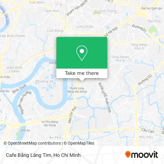 Cafe Bằng Lăng Tím map