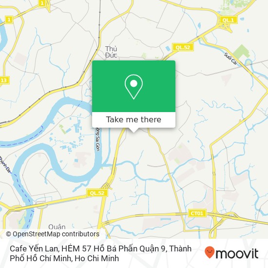 Cafe Yến Lan, HẺM 57 Hồ Bá Phấn Quận 9, Thành Phố Hồ Chí Minh map