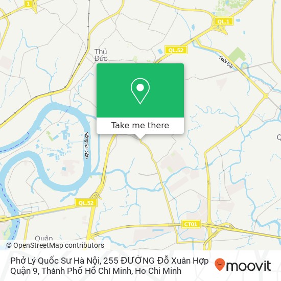 Phở Lý Quốc Sư Hà Nội, 255 ĐƯỜNG Đỗ Xuân Hợp Quận 9, Thành Phố Hồ Chí Minh map