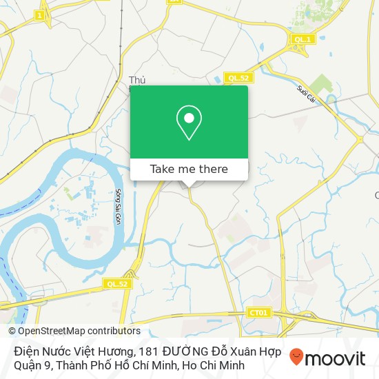 Điện Nước Việt Hương, 181 ĐƯỜNG Đỗ Xuân Hợp Quận 9, Thành Phố Hồ Chí Minh map