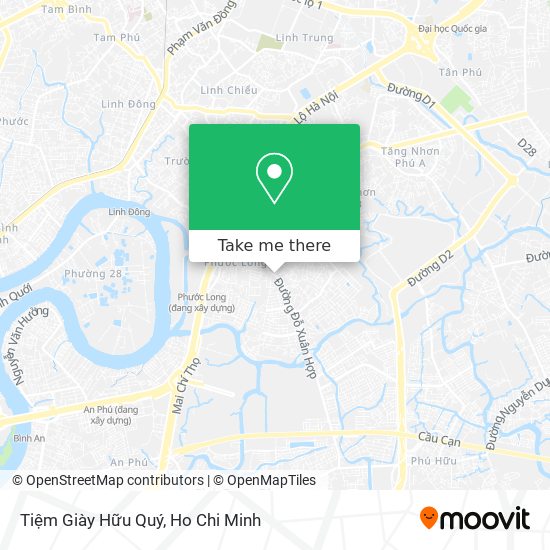 Tiệm Giày Hữu Quý map