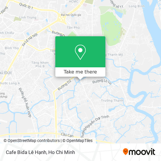 Cafe Bida Lê Hạnh map