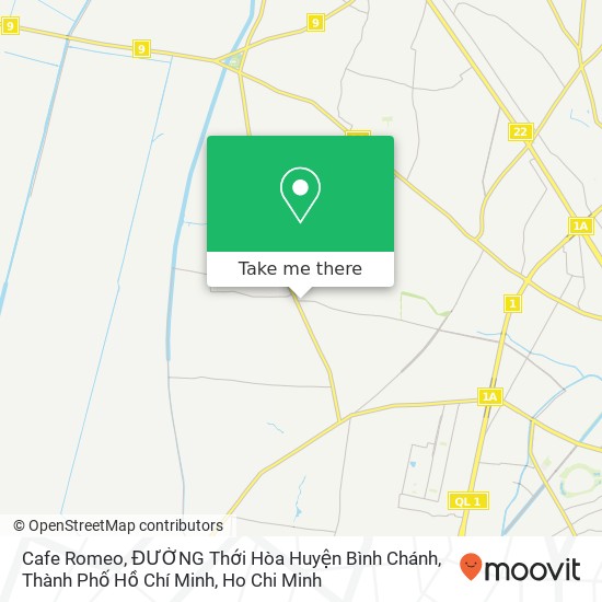 Cafe Romeo, ĐƯỜNG Thới Hòa Huyện Bình Chánh, Thành Phố Hồ Chí Minh map