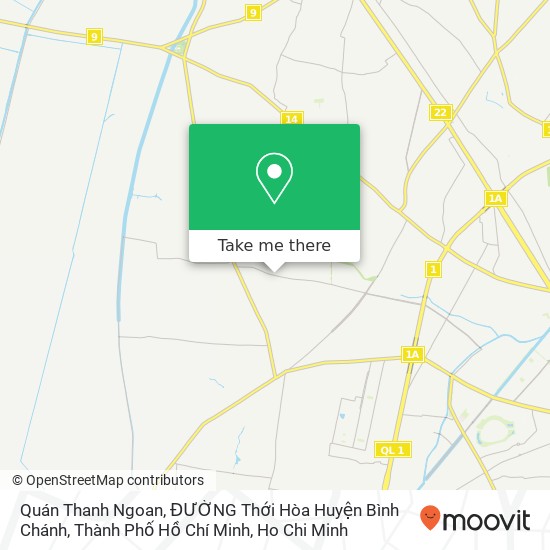 Quán Thanh Ngoan, ĐƯỜNG Thới Hòa Huyện Bình Chánh, Thành Phố Hồ Chí Minh map