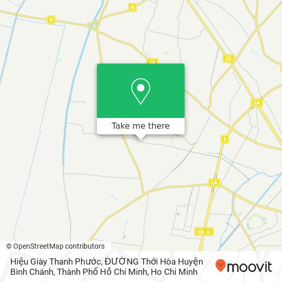 Hiệu Giày Thanh Phước, ĐƯỜNG Thới Hòa Huyện Bình Chánh, Thành Phố Hồ Chí Minh map