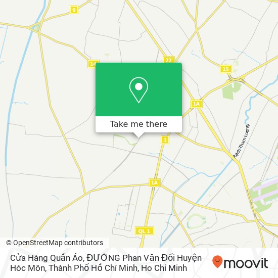 Cửa Hàng Quần Áo, ĐƯỜNG Phan Văn Đối Huyện Hóc Môn, Thành Phố Hồ Chí Minh map