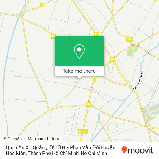 Quán Ăn Xứ Quảng, ĐƯỜNG Phan Văn Đối Huyện Hóc Môn, Thành Phố Hồ Chí Minh map