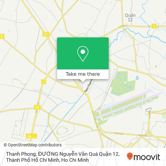 Thanh Phong, ĐƯỜNG Nguyễn Văn Quá Quận 12, Thành Phố Hồ Chí Minh map