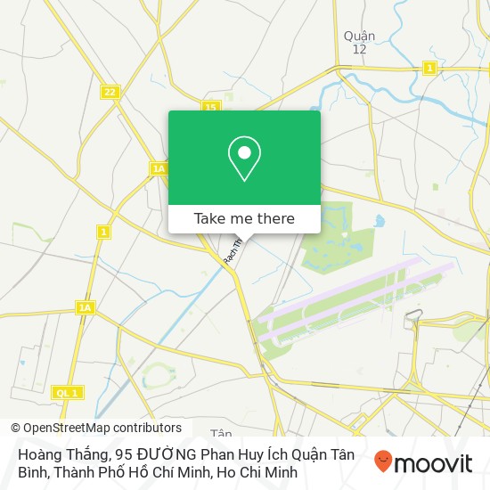 Hoàng Thắng, 95 ĐƯỜNG Phan Huy Ích Quận Tân Bình, Thành Phố Hồ Chí Minh map