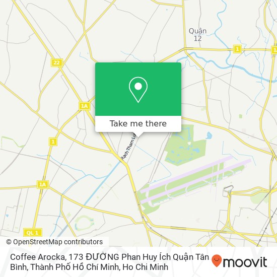 Coffee Arocka, 173 ĐƯỜNG Phan Huy Ích Quận Tân Bình, Thành Phố Hồ Chí Minh map