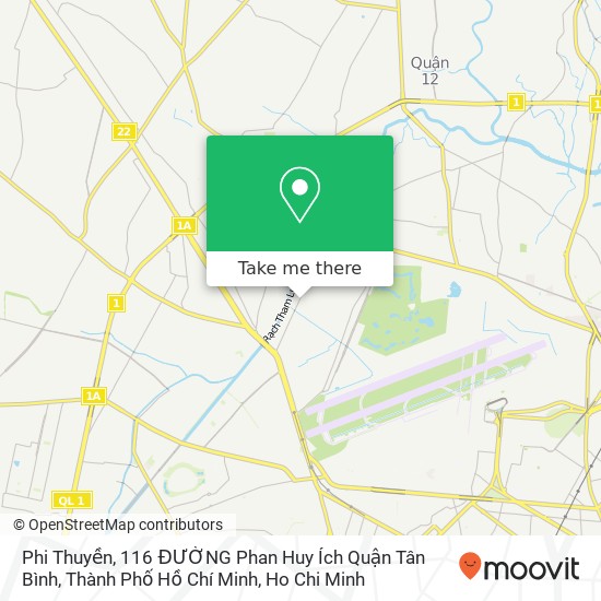 Phi Thuyền, 116 ĐƯỜNG Phan Huy Ích Quận Tân Bình, Thành Phố Hồ Chí Minh map