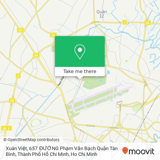 Xuân Việt, 657 ĐƯỜNG Phạm Văn Bạch Quận Tân Bình, Thành Phố Hồ Chí Minh map